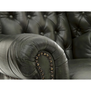 FOTOLIU DE LUX CHESTERFIELD PITTFIELD, DIN PIELE NATURALA, CULOARE VERDE, ARTIM SELECTION - Img 4