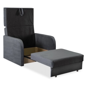 FOTOLIU DEOSEBIT EXTENSIBIL, INDIVIDUAL, ARTIM MEBLE, REALIZAT DIN MATERIAL TEXTIL GRI, STIL MODERN - Img 5