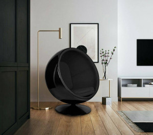 FOTOLIU EXCLUSIV BALL, NEGRU/NEGRU, DIN FIBRA DE STICLA, STIL MODERN