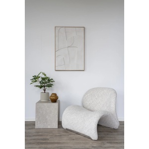 FOTOLIU LOUNGE SOFIA, DIN LEMN SI TEXTIL, CULOARE NISIPIU, HOUSE NORDIC - Img 2