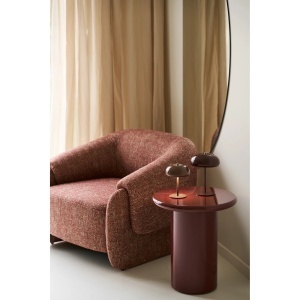 FOTOLIU MODERN HAMILTON, DIN LEMN SI TEXTIL, CULOARE BORDO, HOUSE NORDIC - Img 8