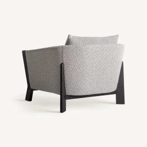 FOTOLIU NARA 34877, GRI MARMORAT SI NEGRU, CONFECTIONAT DIN LEMN DE STEJAR SI TEXTIL, STIL MODERN - Img 3