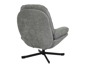 FOTOLIU PIVOTANT HARPER 360°, OLIV TAP 238/NEGRU, TAPITERIE DIN TEXTIL SI CADRU DIN METAL, STIL MODERN - Img 2