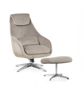 FOTOLIU PIVOTANT KENT, GRI/CROM, CONFECTIONAT DIN METAL SI TEXTIL