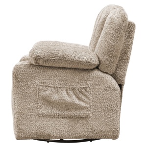 FOTOLIU PIVOTANT PENTRU COPII, 360 GRADE, RELAXANT MICKEY SHEEP, 01 NATURE, S5167, TAPITERIE 100% POLIESTER, STIL MODERN - Img 2