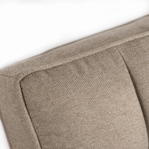 FOTOLIU RABATABIL, ARTIM MEBLE, CU SPATIU DE SOMN, REALIZAT DIN TEXTIL BEJ INCHIS, STIL MODERN - Img 9