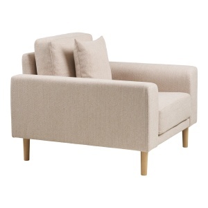FOTOLIU RELAXARE LIDO, DIN LEMN SI TEXTIL, CULOARE NISIPIU, HOUSE NORDIC - Img 4