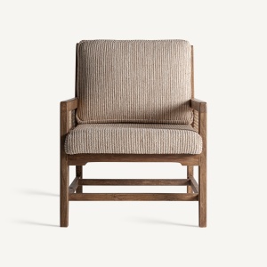FOTOLIU ROMARAND 35200, BEJ SI NATURAL, CONFECTIONAT DIN RACHITA, MDF SI LEMN DE MANGO, STIL MODERN - Img 2