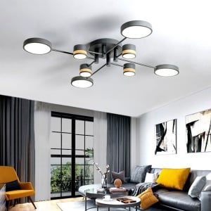 LAMPĂ DE PLAFON GRI APP528-8C - Img 4
