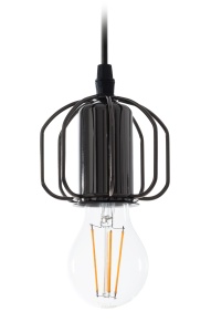 Lampă de plafon suspendată lucioasa neagra strălucitoare APP595-1CP - Img 2