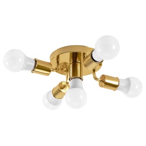 Lampă de tavan cu reflector metalic Auriu APP708-5c - Img 2