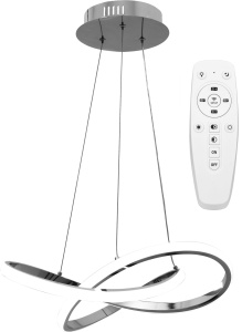 Lampă de tavan Inel suspendat LED modern + telecomandă APP389-CP Chrome - Img 1