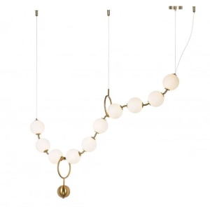 Lampă de tavan LED APP1444-10CP GOLD - Img 1