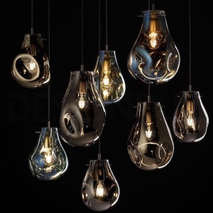 Lampa DE TAVAN SUSPENDABILA din sticla APP329-1CP Silver - Img 4