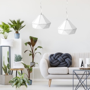 Lampa DE TAVAN SUSPENDABILA metal alb APP237-1CP - Img 2
