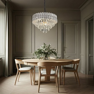 Lampă suspendată Cristal G055-CP 50cm CHROME - Img 4