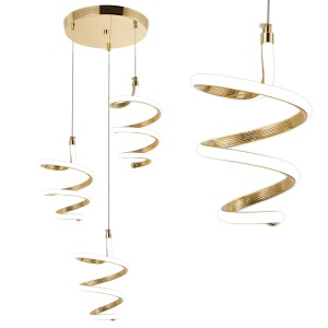 Lampă suspendată LED G075-3CPR Gold