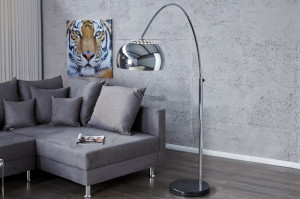 LAMPADAR BIG BOW CROM 170/205 CM 21067 DESIGN MODERN - Img 2