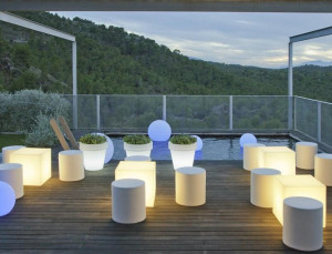 LAMPADAR EXTERIOR ILUMINAT CUBY 53 STIL MODERN, CONFECTIONAT DIN POLIETILENA - Img 2