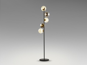 LAMPADAR INOA, 159 CM, MULTICOLOR, DIN METAL SI STICLA, STIL MODERN - Img 2