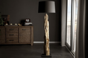 LAMPADAR ROUSILIQUE 17321 NEGRU/NATURAL DESIGN RUSTIC - Img 2