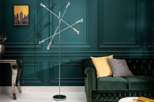 LAMPADAR, VARIATION, COD 40777, METAL ARGINTIU, ASPECT MODERN - Img 2