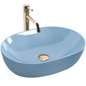 LAVOAR PE BLAT LISA L. BLUE, CONFECTIONAT DIN CERAMICA, CALITATE SUPERIOARA - Img 2