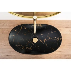 LAVOAR PENTRU BLAT REA ROYAL IN BLACK MARBLE, CALITATE SUPERIOARA - Img 3