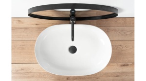 LAVOAR REA CLEO, ALB, 60,5 CM, DIN CERAMICA, CALITATE SUPERIOARA - Img 4
