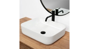 LAVOAR REA DEMI SLIM, ALB, 51 CM, DIN CERAMICA, CALITATE SUPERIOARA - Img 2