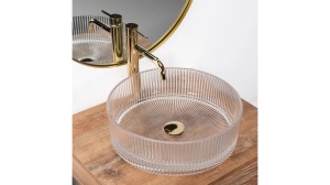 LAVOAR REA INGRID, 36 CM, TRANSPARENT, DIN STICLA, CALITATE SUPERIOARA - Img 5