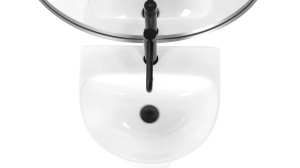 LAVOAR STATIV RITA SLIM, 83,5 CM, ALB, DIN CERAMICA, CALITATE SUPERIOARA - Img 2