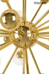 LUSTRA AURELIA GOLD, CONFECTIONATA DIN METAL SI STICLA, STIL MODERN - Img 3