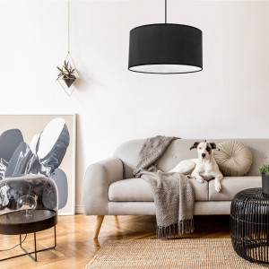 LUSTRA BLACK WHITE APP623-1CP, 40 cm, NEGRU SI ALB, DIN METAL SI PLASTIC, STIL MODERN, TU - Img 5