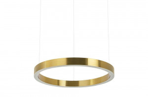 LUSTRA CU LED-URI RING SLIM 40, AURIU, DIN METAL, STIL MODERN