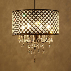 LUSTRA GLAMOR BLACK APP616-4CP, 43 cm, NEGRU, DIN METAL SI CRISTALE, STIL MODERN, TU - Img 7