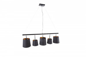 LUSTRA, LEVELS 100CM, NEGRU/AURIU, DESIGN MODERN - Img 6