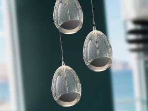 LUSTRA/PLAFONIERA ROCIO, CU TELECOMANDA, 50 CM, CROM/TRANSPARENT, DIN STICLA SI METAL, SCHULLER - Img 3