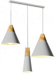 LUSTRA SCANDI SET CP GRAY, 145x80/100 cm, GRI, DIN METAL SI LEMN DE INALTA CALITATE, STIL MODERN, TU - Img 2