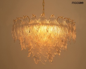 LUSTRA SCARLETT 80, AURIE, CONFECTIONATA DIN METAL SI STICLA, STIL MODERN