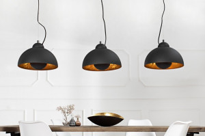 LUSTRA STUDIO 3 36228 NEGRU/AURIU DESIGN VINTAGE - Img 1