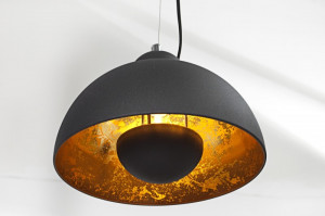 LUSTRA STUDIO 3 36228 NEGRU/AURIU DESIGN VINTAGE - Img 3