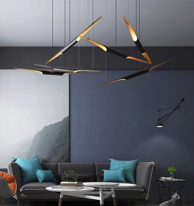 LUSTRA TUBA BLACK/GOLD 60CM LUXURY CALITATE SUPERIOARA - Img 3
