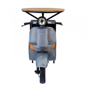 MASA BAR, SCOOTER 115CM, LEMN SI METAL, MODEL DEOSEBIT - Img 5