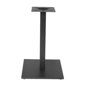 Masă de cafenea patrata 68x68cm, culoare stejar lancelot, metal si furnir laminat - Img 2