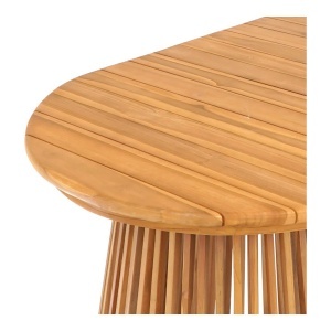 MASA DE GRADINA BERJA, REALIZATA DIN LEMN DE TEC, CULOARE NATUR, HOUSE NORDIC - Img 5