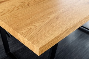MASA DE SUFRAGERIE, LOFT 160CM, MDF INFOLIAT SI METAL, DESIGN VINTAGE INDUSTRIAL - Img 3