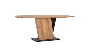 MASA DE SUFRAGERIE SAHANA 240CM, PENTRU 10 PERSOANE, REALIZATA DIN LEMN DE SALCAM SI METAL, CULOARE NATUR/NEGRU, GINER Y COLOMER