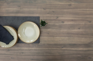 MASA DIN LEMN MASIV DE SALCAM, 160CM GENESIS GREY, COD 39789, STIL VINTAGE - Img 4