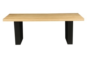 MASA DINING 210CM, ZEUS, FURNIR LEMN DE STEJAR SI METAL, ASPECT STEJAR, ARTIM GROUP SELECTION - Img 4